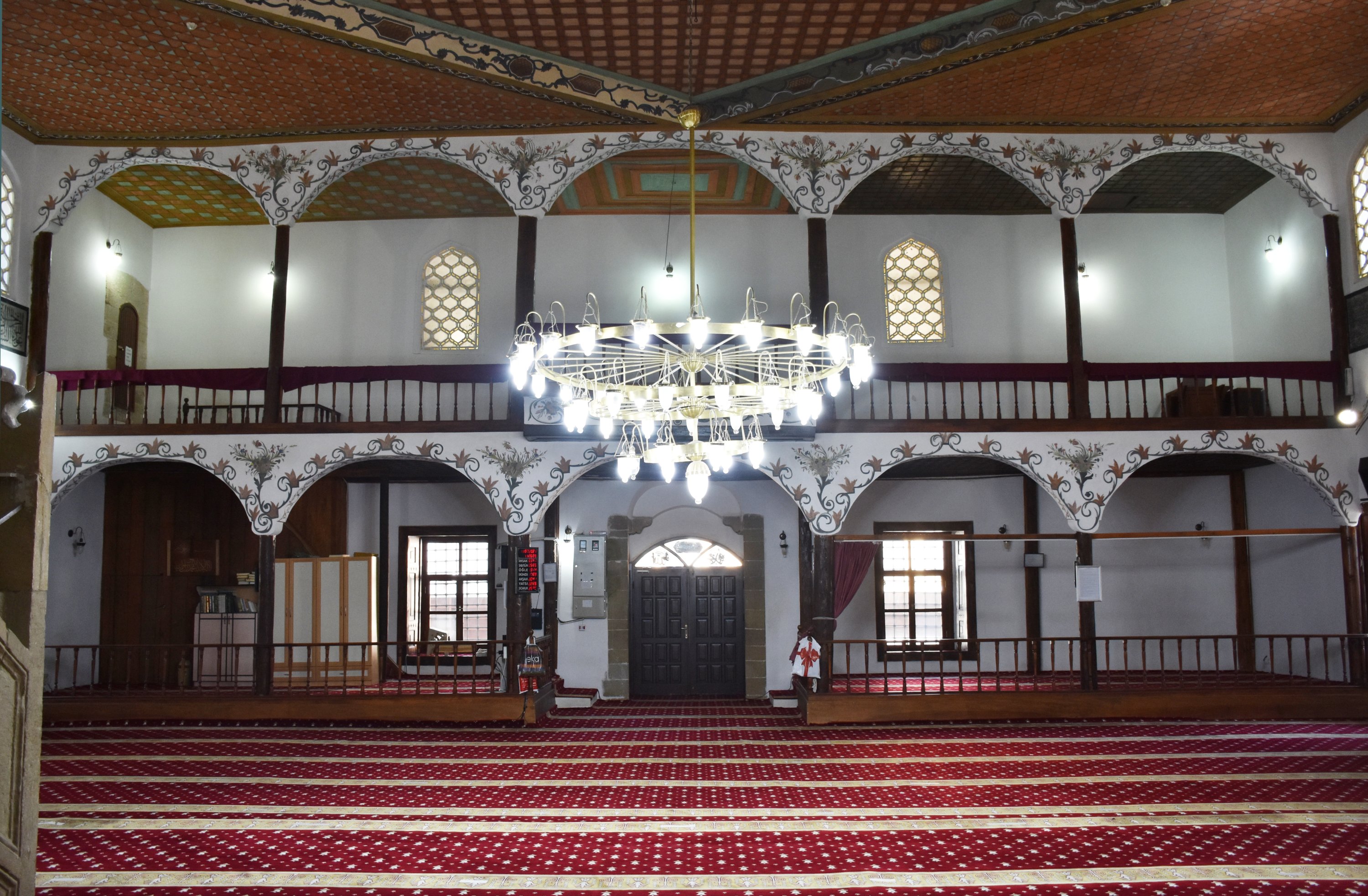 An interior view from Rüstem Pasha Mosque, Bilecik, northwestern Turkey, June 27, 2021. (AA Photo) 