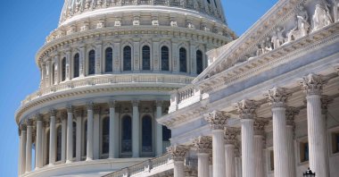 This file photo taken on June 11, 2019, shows the outside of the U.S. Capitol in Washington.  (AFP Photo)