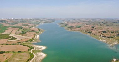 The lands on the route of the Kanal Istanbul project that will connect the sea of ​​Marmara and the Black Sea in Istanbul, Turkey, June 28, 2021. (IHA Photo)