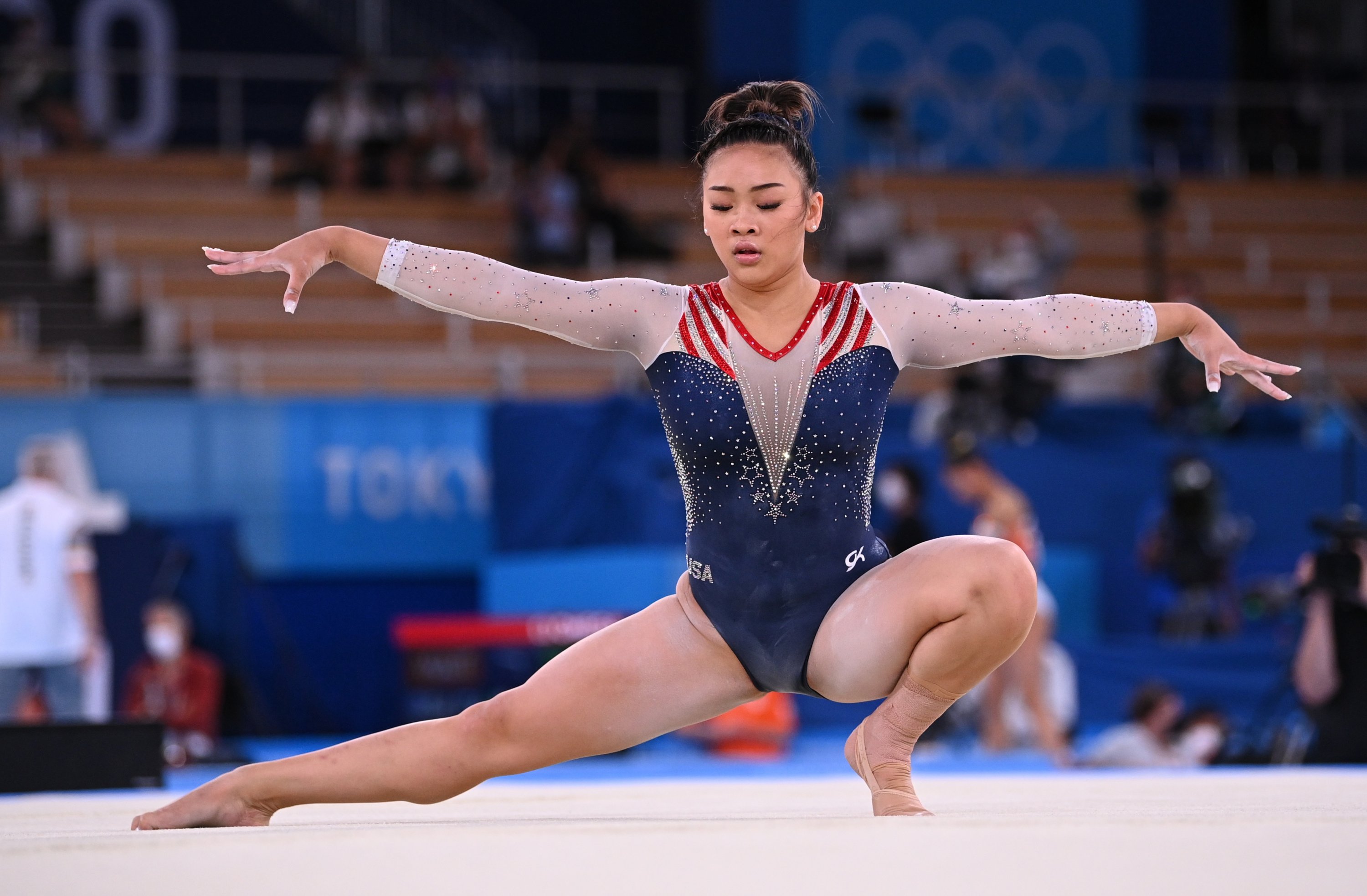 U.S.'s Sunisa Lee in action during floor exercise at the Tokyo 2020 Olympics gymnastics women's individual all-around final, Ariake Gymnastics Center, Tokyo, Japan, July 29, 2021.