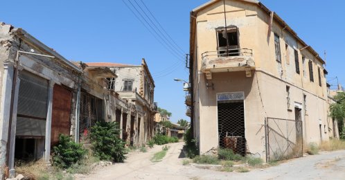 A view from Varosha (Maraş) in the Turkish Republic of Northern Cyprus (TRNC), July 26, 2021. (AA Photo)