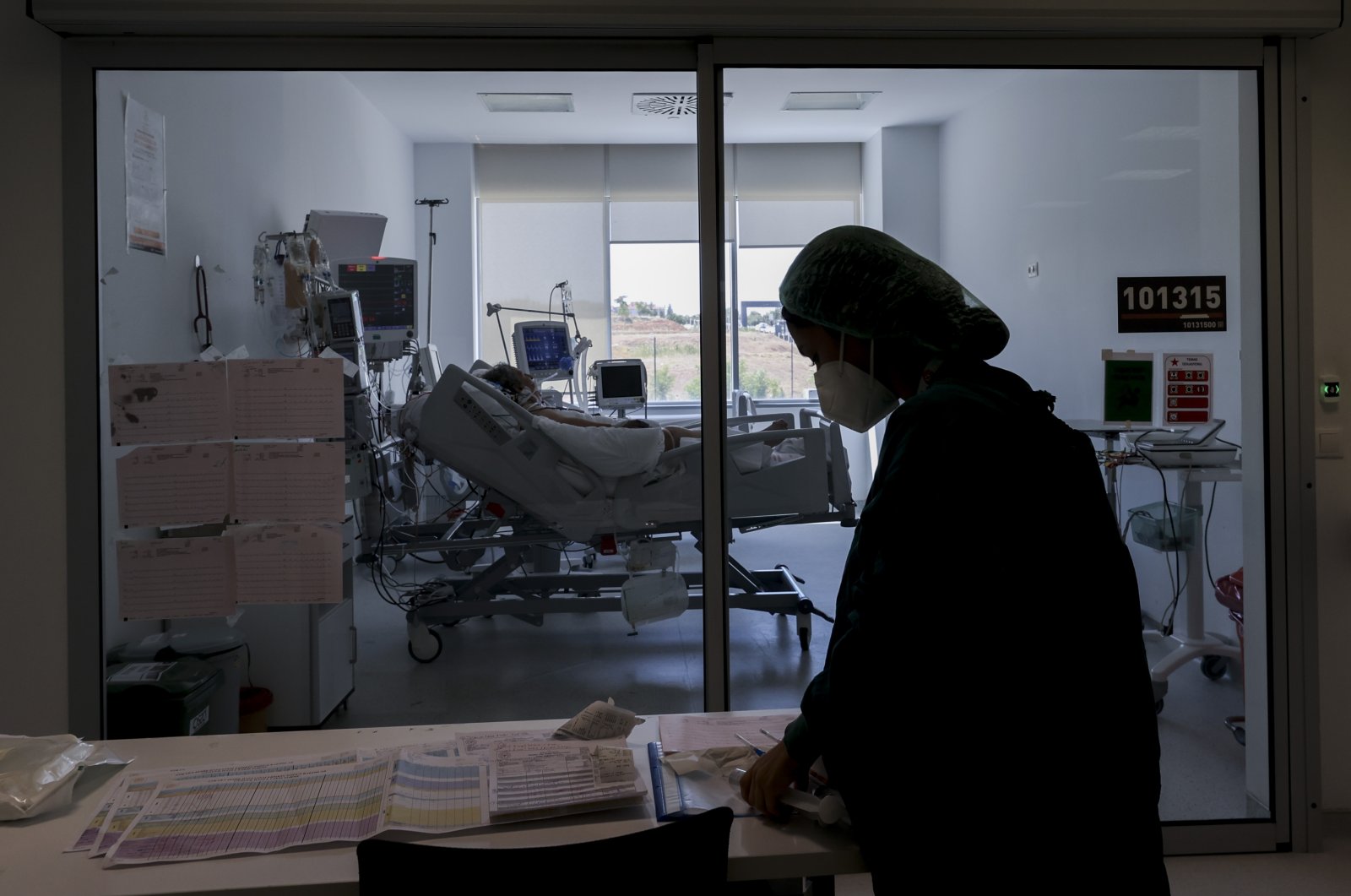 A view of COVID-19 intensive care unit at Ankara City Hospital, in the capital Ankara, Turkey, July 30, 2021. (AA PHOTO)