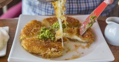 Turkish sweet künefe. (Shutterstock Photo)