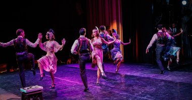 A scene from the musical's premiere by the Ankara State Opera and Ballet "Gangster" in the capital Ankara, January 11, 2020. (AA Photo) 