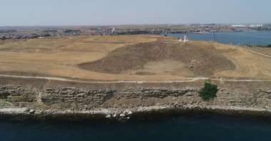 A general view from the theater area in the ancient city of Perinthos, Tekirdağ, northwestern Turkey, Aug. 1, 2021. (AA Photo)