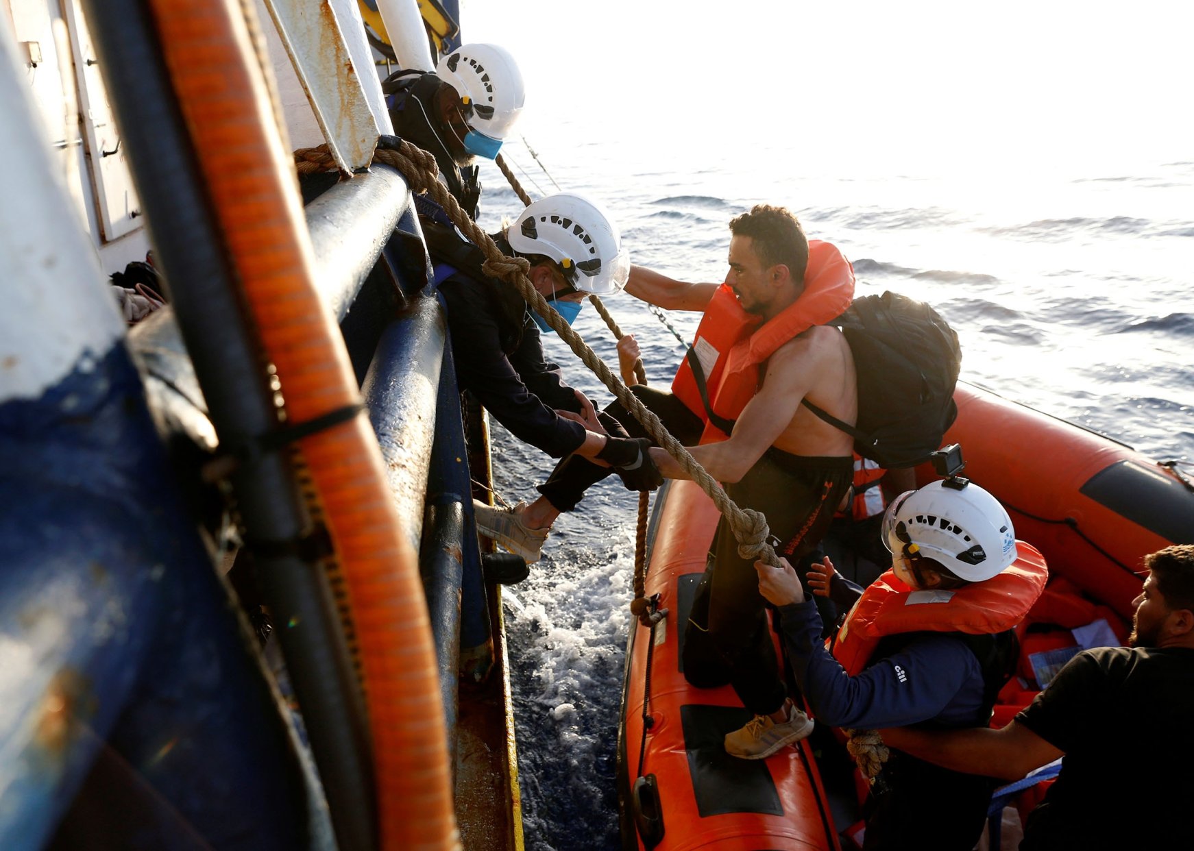 In photos: Migrants rescued in the Mediterranean | Daily Sabah