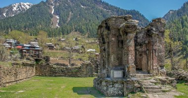 A general view from Sharda Peeth, Pakistan-administered Jammu and Kashmir.