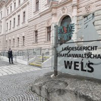 Outside view of the Regional Court Wels on March 23, 2021 in Wels, Austria. (Getty Images)
