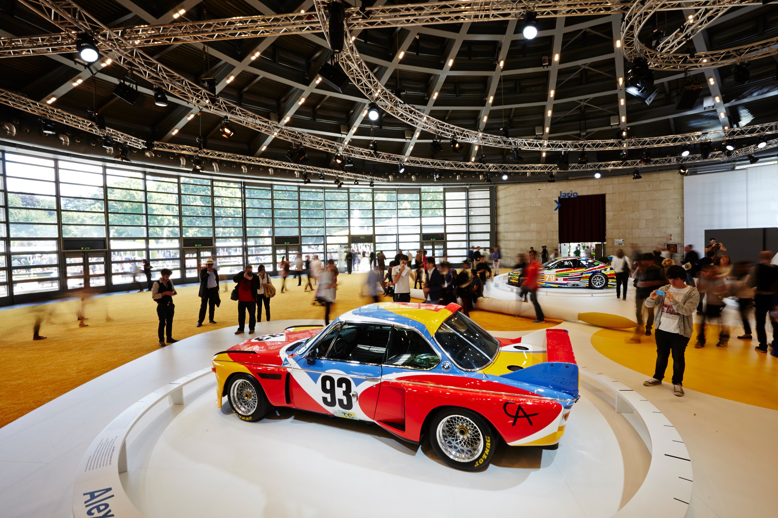 The 3.0 CSL designed by Alexander Calder in 1975 was the first in a series of BMW Art Cars that continues to this day. (DPA Photo) 