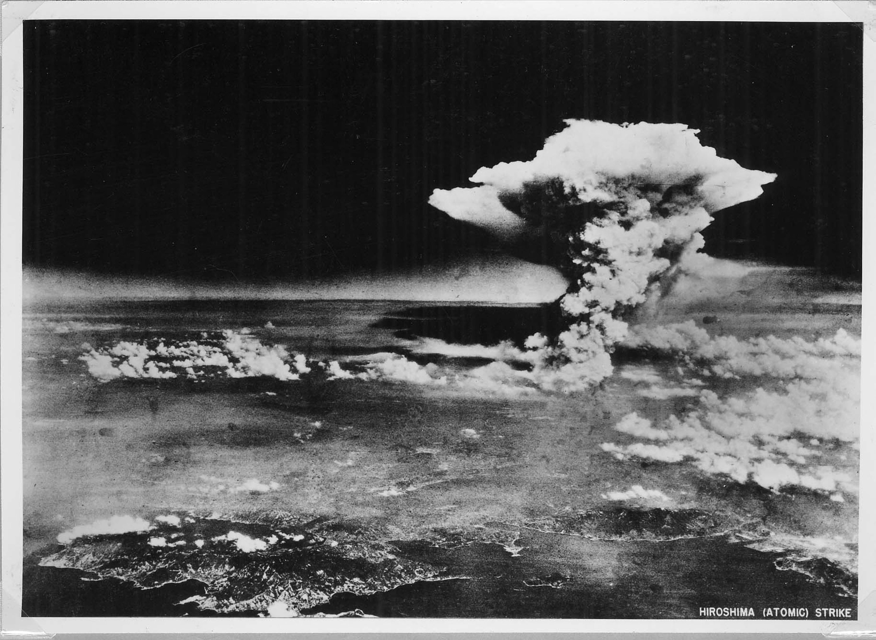 An atomic cloud billows above Hiroshima city following the explosion of the first atomic bomb to be used in warfare in Hiroshima, in this handout photo taken by the U.S. Army on August 6, 1945, and distributed by the Hiroshima Peace Memorial Museum. (U.S. Army/Hiroshima Peace Memorial Museum via Reuters)