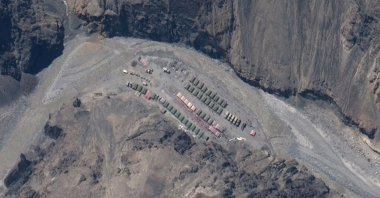 The satellite images show the advance of China on the border with India, in the western Himalayas during the major clash, June 2020. (Reuters Photo)