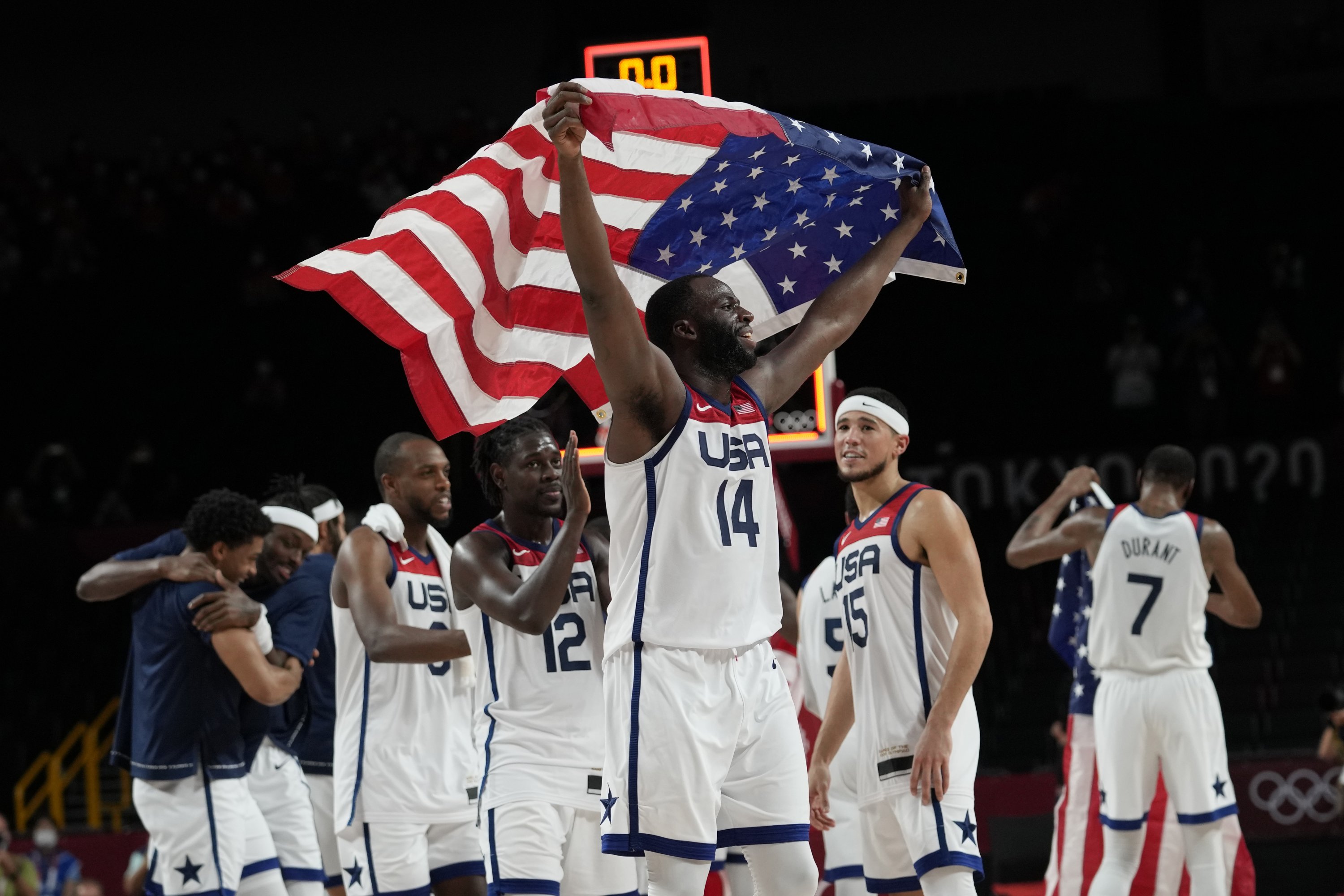 Kevin Durant scores 29 as US tops Spain in men's basketball to