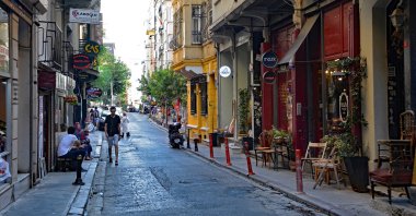 Picturesque streets in the historic Cihangir district of Istanbul. (Shutterstock Photo)