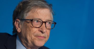Co-Chair of the Bill & Melinda Gates Foundation, Bill Gates, listens during the discussion "Building Human Capital: A project for the world" in the IMF-World Bank spring meeting in Washington, D.C., U.S., April 21, 2018. (AFP Photo)