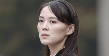 Kim Yo Jong, sister of North Korea's leader Kim Jong Un attends a wreath-laying ceremony at Ho Chi Minh Mausoleum in Hanoi, Vietnam, March 2, 2019. (AP Photo)