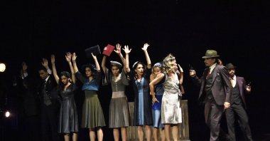 The Ankara State Opera and Ballet Modern Dance Society performs "Gangster" at the Bodrum castle, Bodrum, Muğla, southwestern Turkey, August 9, 2021. (AA Photo)