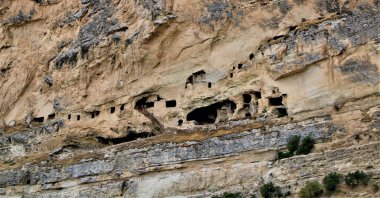 A view of the cave rooms in Tunceli, eastern Turkey, Aug. 8, 2021. (İHA Photo)