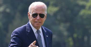 U.S. President Joe Biden gestures towards members of the media as he arrives at the White House following a stay in Delaware, in Washington, U.S., Aug. 10, 2021. (Reuters Photo)