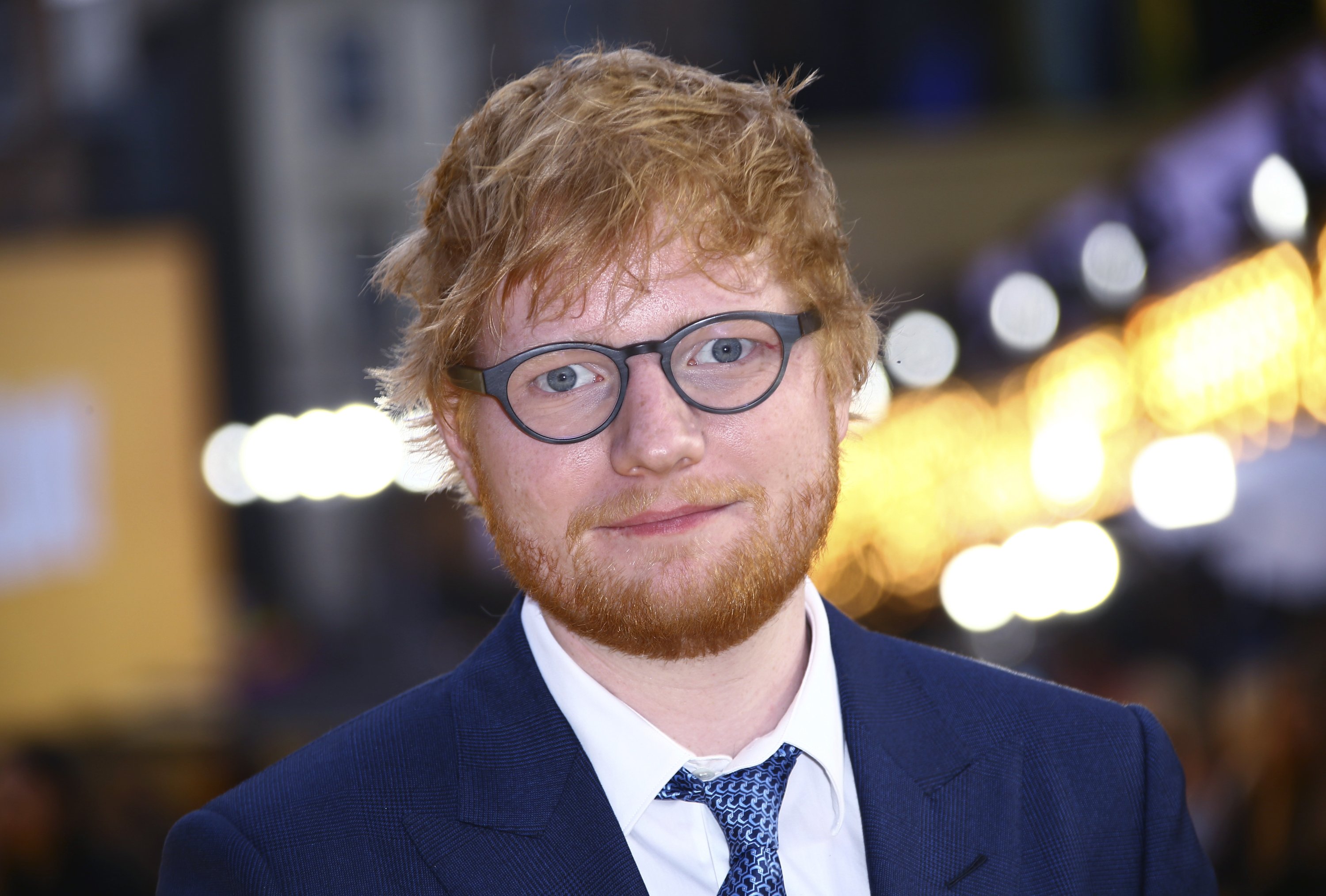 British singer Ed Sheeran poses for photographers upon arrival at the premiere of the film 'Yesterday'' in London, U.K., June 18, 2019. (AP Photo)