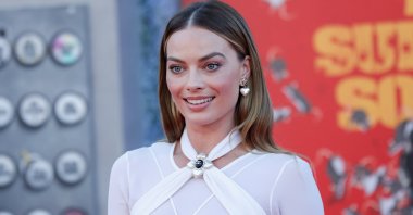 Cast member Margot Robbie poses at the premiere for the film "The Suicide Squad" in Los Angeles, California, U.S., August 2, 2021.  (Reuters Photo)