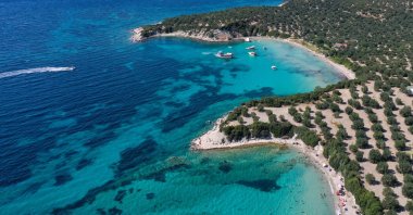 Dikili district of Izmir awaits visitors looking for a peaceful and quiet vacation. (AA Photo) 