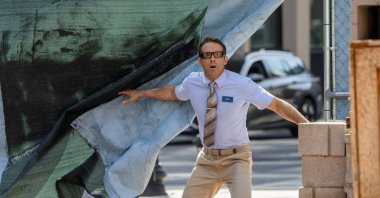 This image released by 20th Century Studios shows Ryan Reynolds in a scene from "Free Guy." (AP Photo)