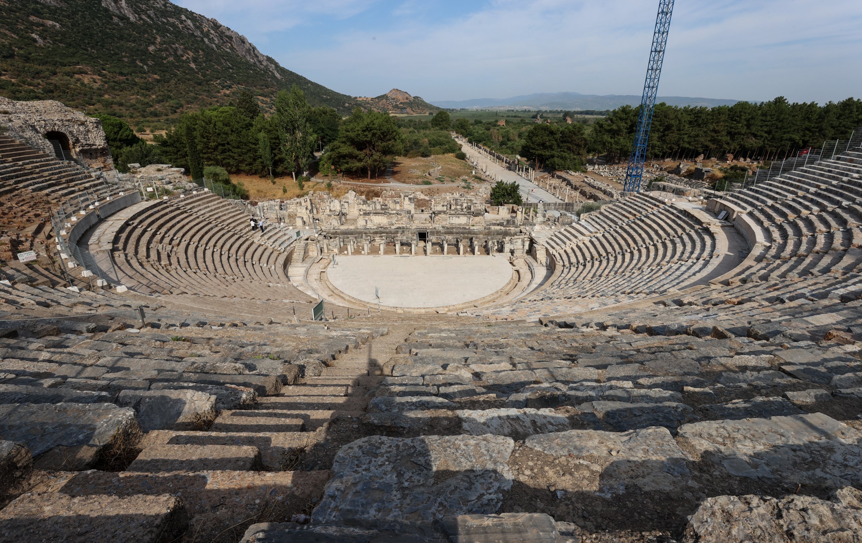 Turkey’s ancient Ephesus Theater reopens following a three-year break. (AA Photo)