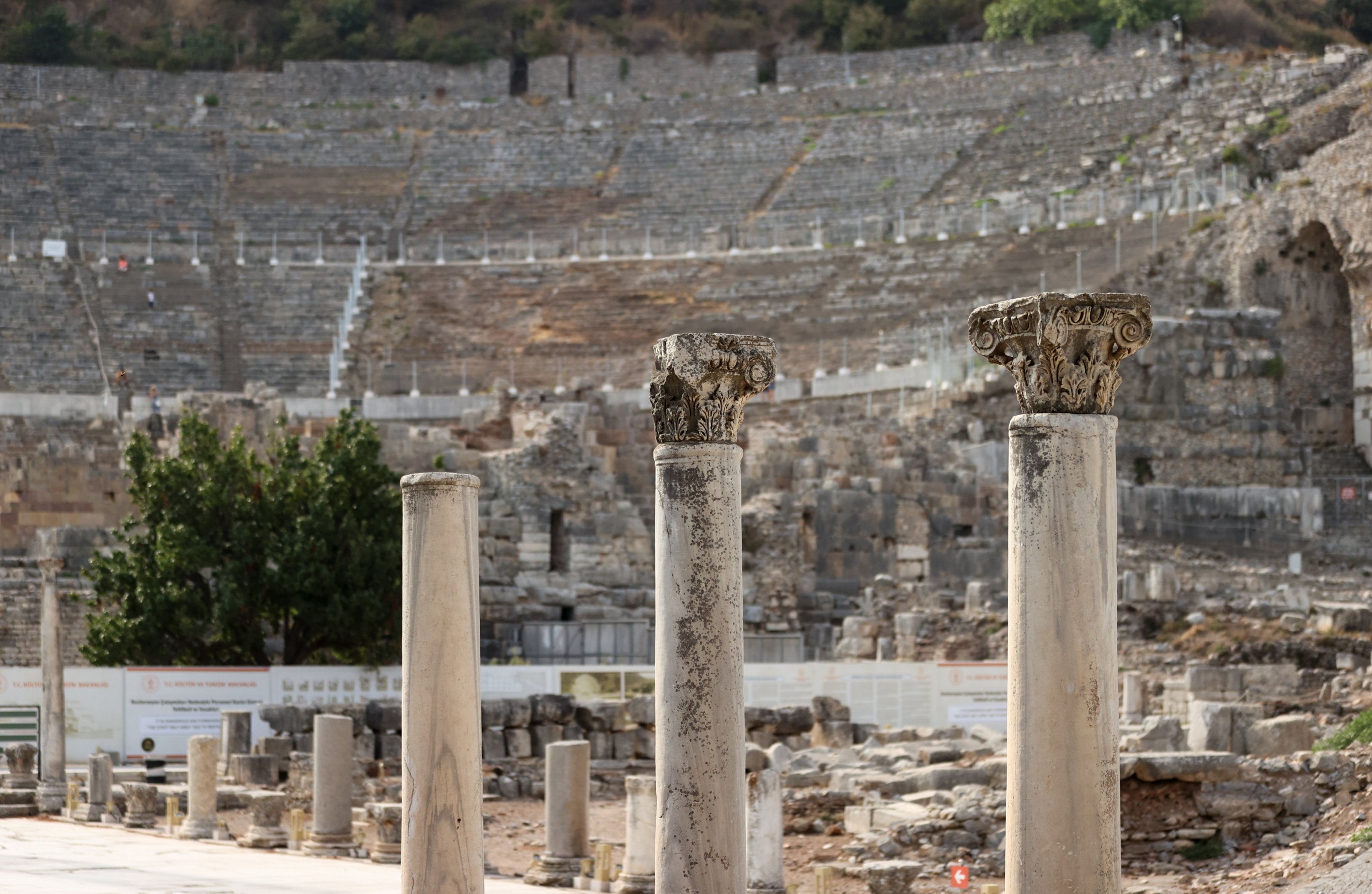 Turkey’s ancient Ephesus Theater reopens following a three-year break. (AA Photo)