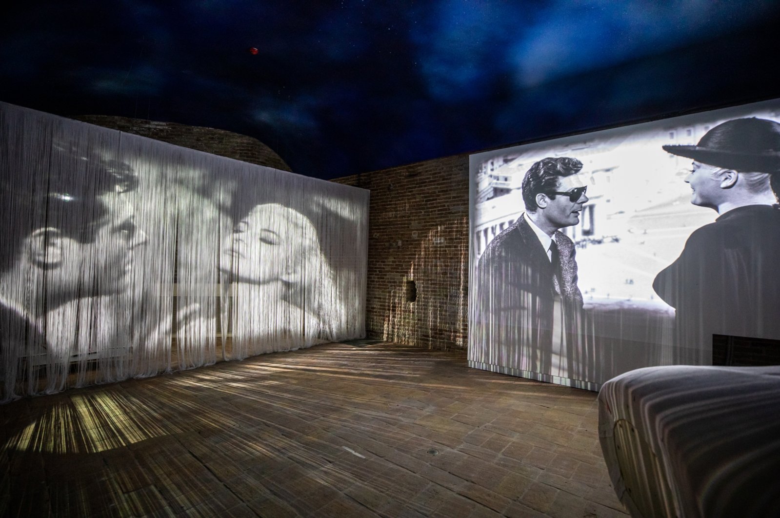 Federico Fellini's movies like "La Dolce Vita" will be screened at Palazzo Valloni part of the museum, Rimini, Italy. (DPA Photo) 