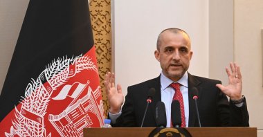 First Vice President of Afghanistan Amrullah Saleh speaks during a function at the Afghan presidential palace in Kabul on August 4, 2021. (AFP File Photo)