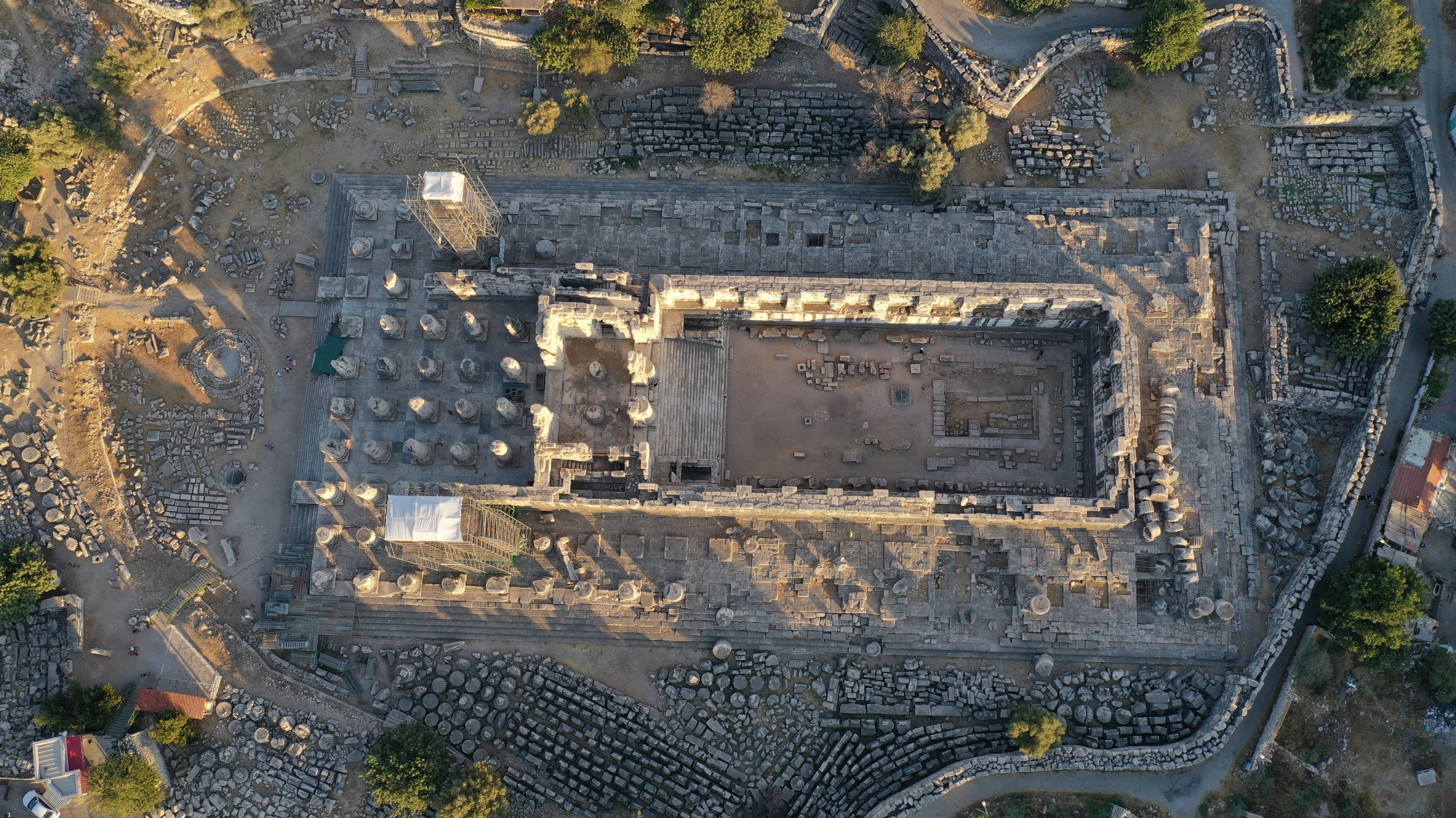 An aerial view from the Temple of Apollo, Aydın, southwestern Turkey, Aug. 18, 2021. (AA Photo) 