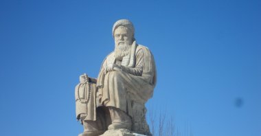 Statue of Abdul Ali Mazari in Bamyan, Afghanistan. (Wikipedia Photo)