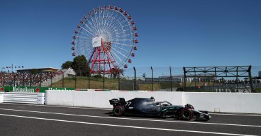 Mercedes' Finnish driver Valtteri Bottas returns to the pits during the Formula One Japanese Grand Prix at Suzuka, Japan, Oct. 13, 2019. (AFP Photo)