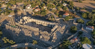 An aerial view from the Temple of Apollo, Aydın, southwestern Turkey, Aug. 18, 2021. (AA Photo) 