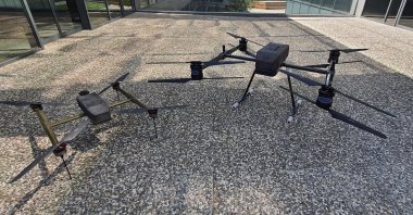 Drones produced by Turkish Zyrone Dynamics are seen in this photo provided on Aug. 16, 2021. (Zyrone Dynamics via AA)