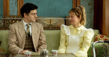 A still shot from "Skies of Lebanon" shows Wajdi Mouawad (L) as Joseph and Alba Rohrwacher as Alice.