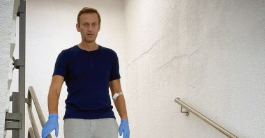 Russian opposition leader Alexei Navalny in Berlin's Charite hospital, Sept. 19, 2020. (Photo by Handout / Instagram account @navalny / AFP)