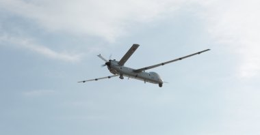 TAI's Anka seen in air in this photo provided on Aug. 14, 2021. (IHA Photo)