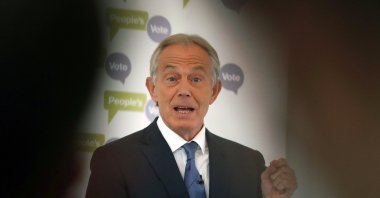 Britain's former Prime Minister Tony Blair makes a speech on Brexit at the British Academy in London, U.K., Dec. 14, 2018. (AP Photo)