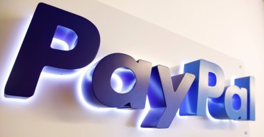 The PayPal logo is seen at a high-tech park in Beersheba, southern Israel, Aug. 28, 2017. (Reuters Photo)