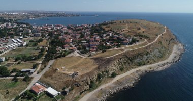 An aerial view from the ancient city of Perinthos, Tekirdağ, northwestern Turkey, August 20, 2021. (AA Photo) 