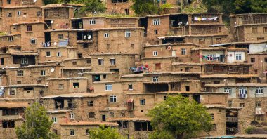 These historic 200- to 300-year-old stone houses are located in the Hizan district of eastern Turkey. (Shutterstock Photo)