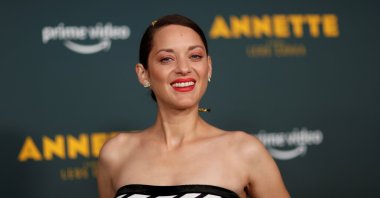 Actress Marion Cotillard attends a special screening of the film "Annette" at Hollywood Forever Cemetery in Los Angeles, California, U.S., Aug. 18, 2021. (Reuters Photo)
