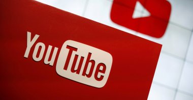 A YouTube logo seen at the YouTube Space LA, in Los Angeles, U.S., Oct. 21, 2015. (Reuters Photo)