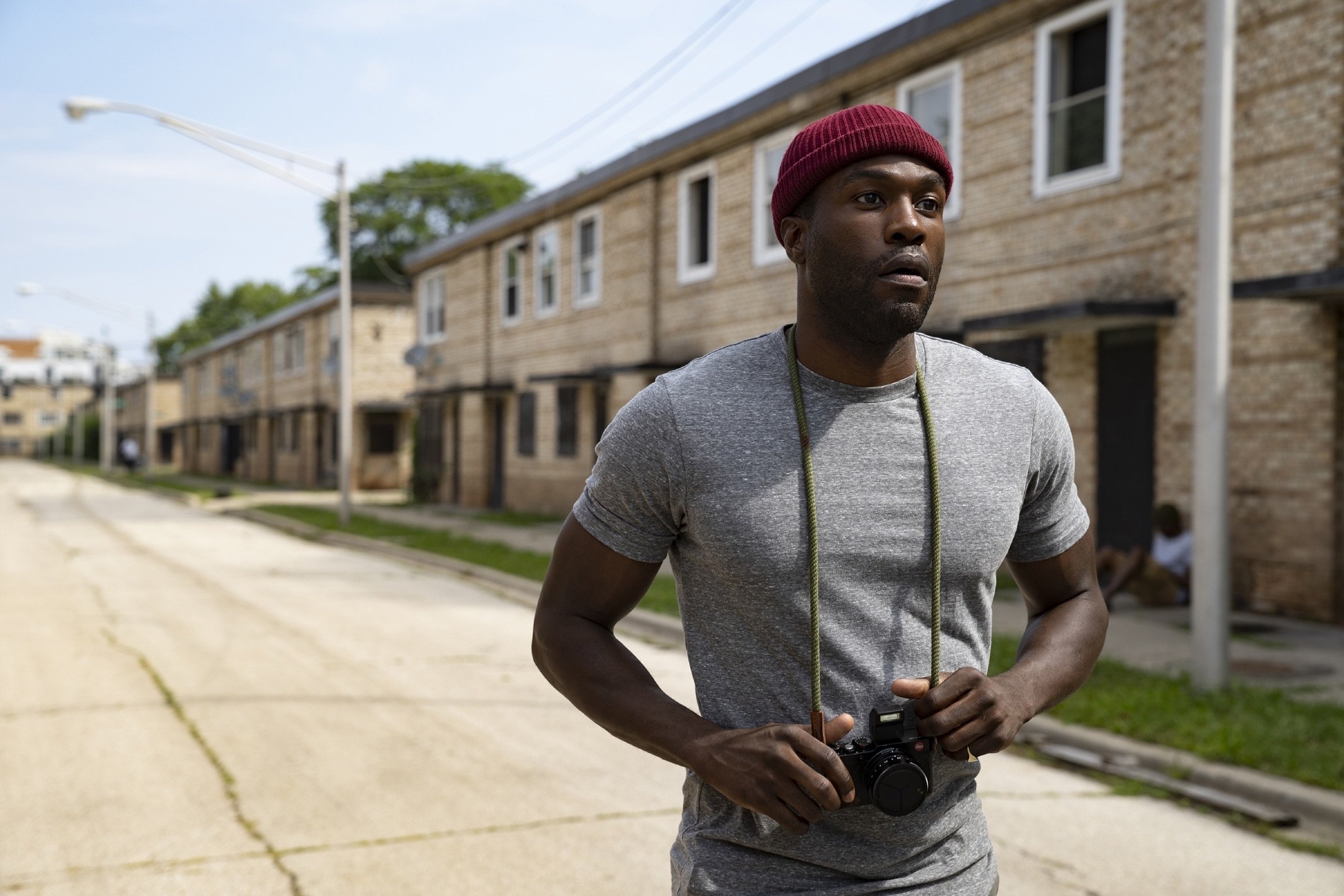 Yahya Abdul-Mateen II as Anthony McCoy, in a scene from the film “Candyman,” directed by Nia DaCosta. (AP Photo)