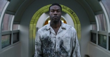 Yahya Abdul-Mateen II as Anthony McCoy, in a scene from the film “Candyman,” directed by Nia DaCosta. (AP Photo)