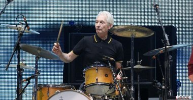 Charlie Watts of British band The Rolling Stones performs during the opening night of their "50 & Counting" worldwide tour at Staples Center in Los Angeles, California, U.S., May 3, 2013. (REUTERS Photo)