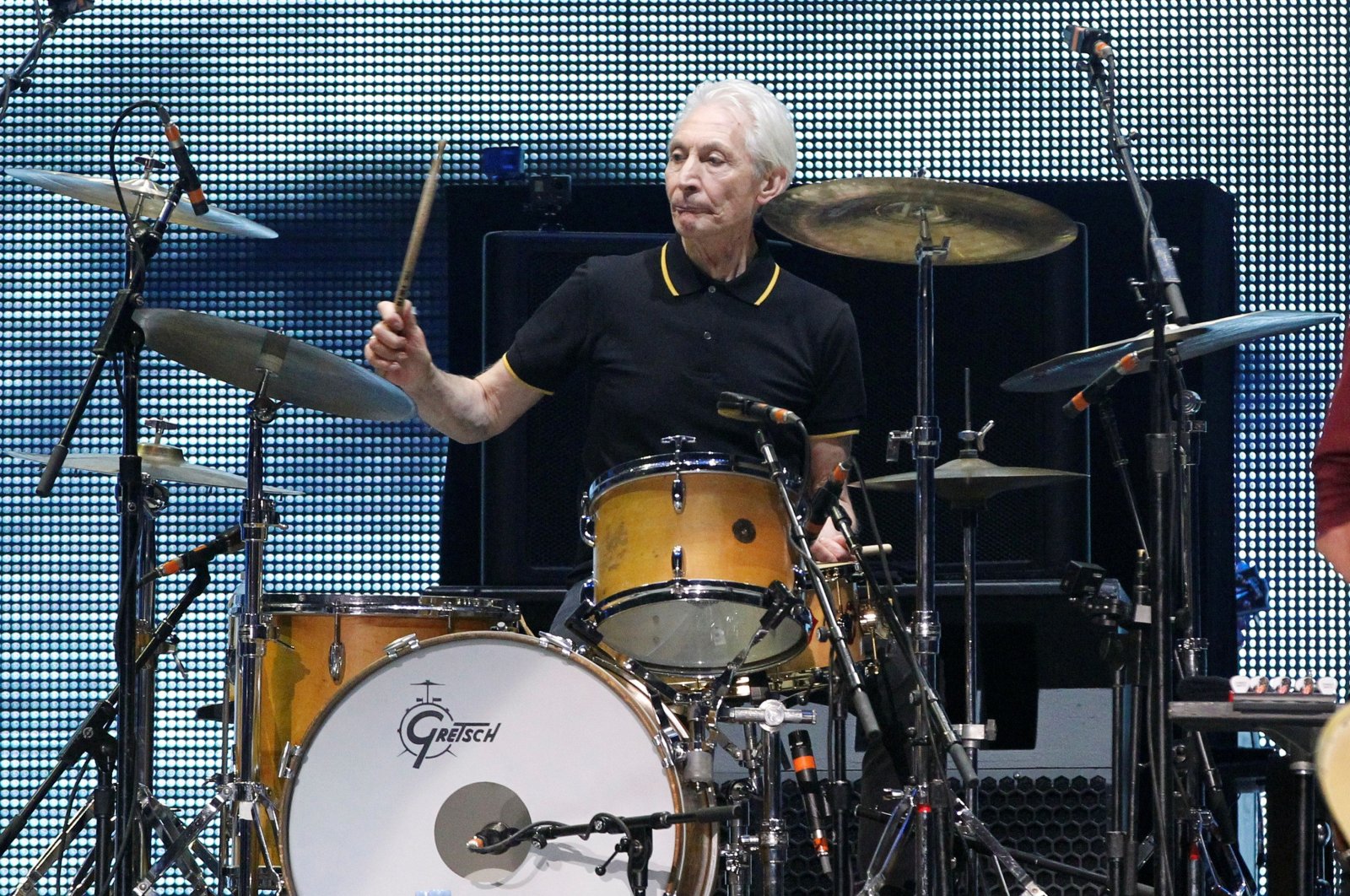 Charlie Watts of British band The Rolling Stones performs during the opening night of their "50 & Counting" worldwide tour at Staples Center in Los Angeles, California, U.S., May 3, 2013. (REUTERS Photo)