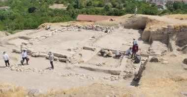 A general view from the excavations at the archaeological site of Arslantepe, Malatya, eastern Turkey, Aug. 18, 2021. (DHA Photo)