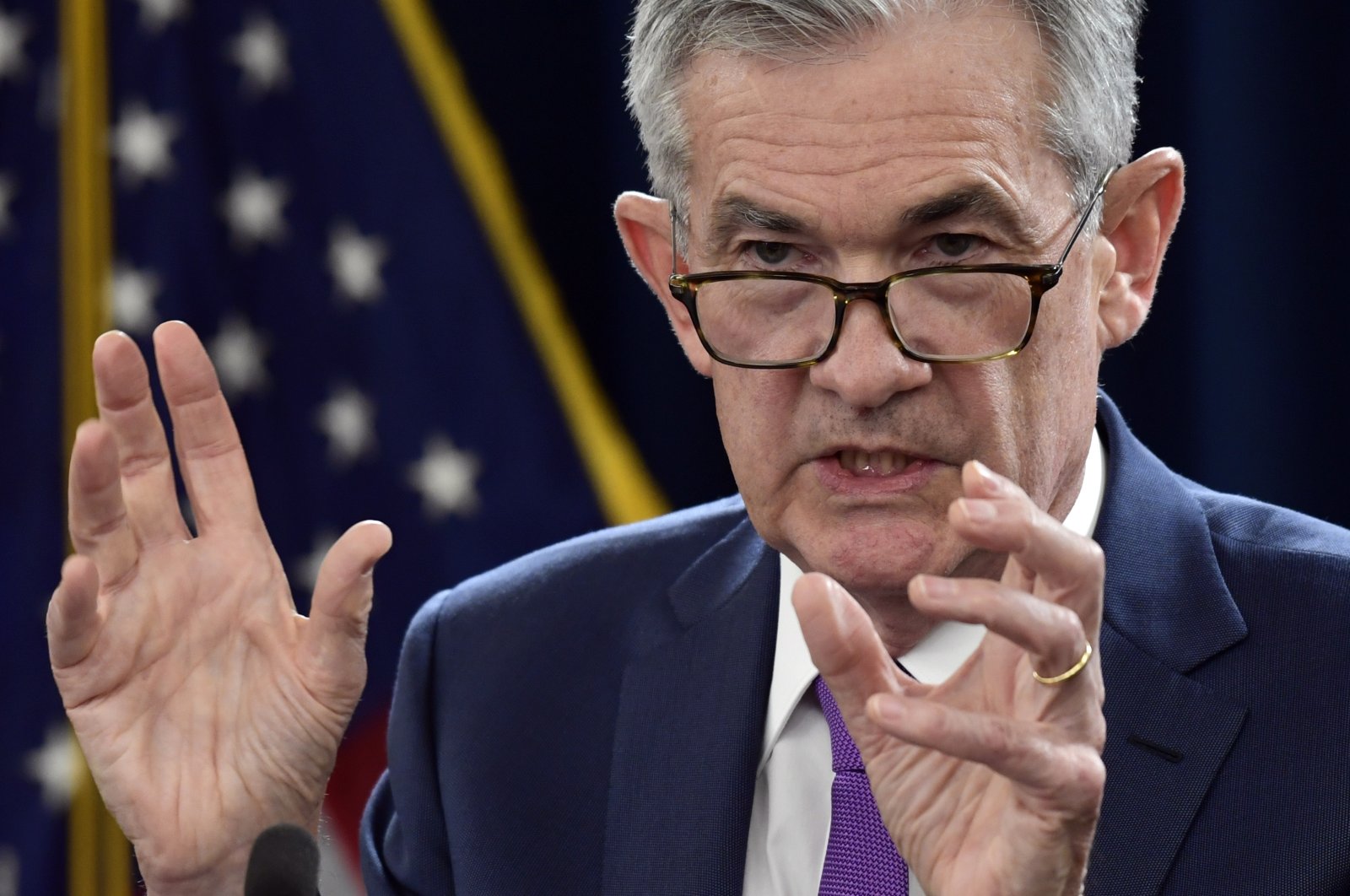 Federal Reserve Chairperson Jerome Powell speaks during a news conference in Washington, U.S., Sept. 26, 2018. (AP Photo)